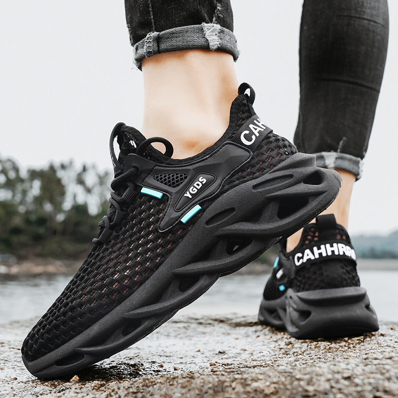 Damen Sportliche Sneakers mit atmungsaktiver Mesh-Oberfläche und flexibler Sohle R&B