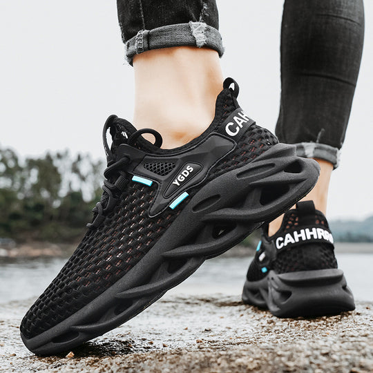 Damen Sportliche Sneakers mit atmungsaktiver Mesh-Oberfläche und flexibler Sohle R&B