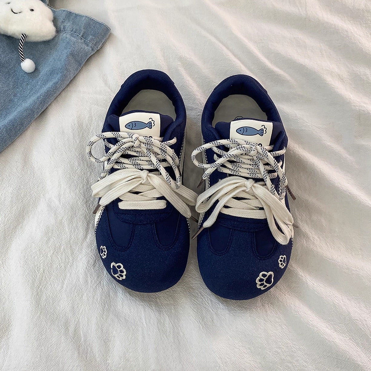 Damen Sportliche Sneakers mit verspieltem Tierdesign und flexiblem Obermaterial