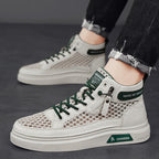 Damen Sportliche High-Top Sneakers mit atmungsaktivem Obermaterial und robustem Profil