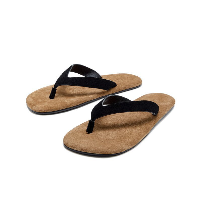 Damen Zehentrenner-Sandalen mit ergonomischem Fußbett und schmalem Riemendesign R&B