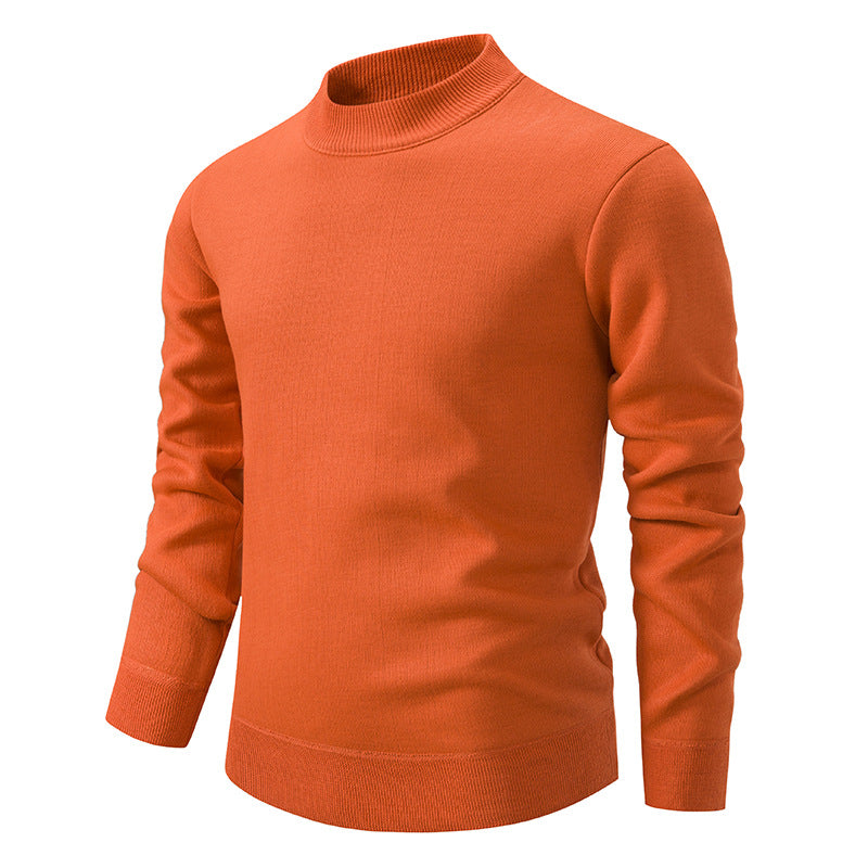 Herren Hochwertiger Strickpullover mit modernem Stehkragen R&B