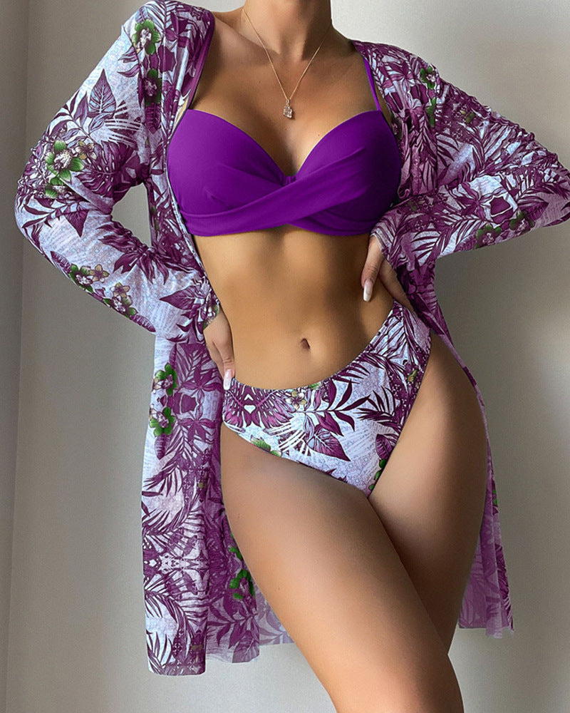 Damen Strandcover-Up mit floralem Muster R&B