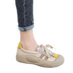 Damen Sportliche Sneaker mit modischem Schnür-Design R&B