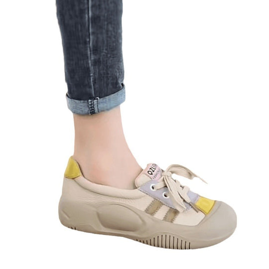 Damen Sportliche Sneaker mit modischem Schnür-Design R&B