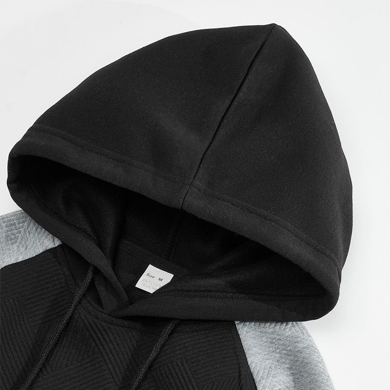 Herren Kapuzensweater mit ergonomischem Schnitt und strukturiertem Obermaterial R&B