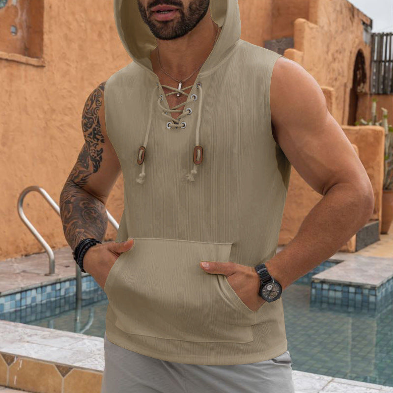 Herren Kapuzen-Workout-Shirt R&B