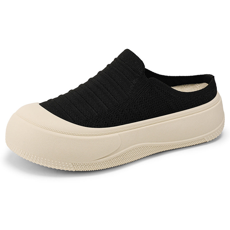 Damen Bequeme Slipper mit atmungsaktiver Strickstruktur R&B