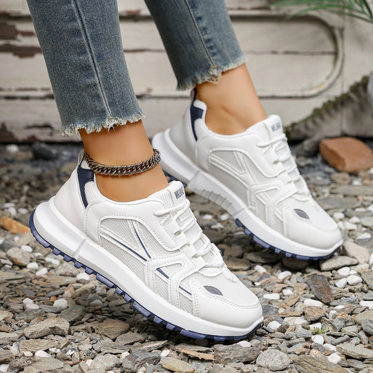 Damen Sportliche Sneaker mit atmungsaktivem Mesh-Obermaterial und rutschfester Sohle R&B
