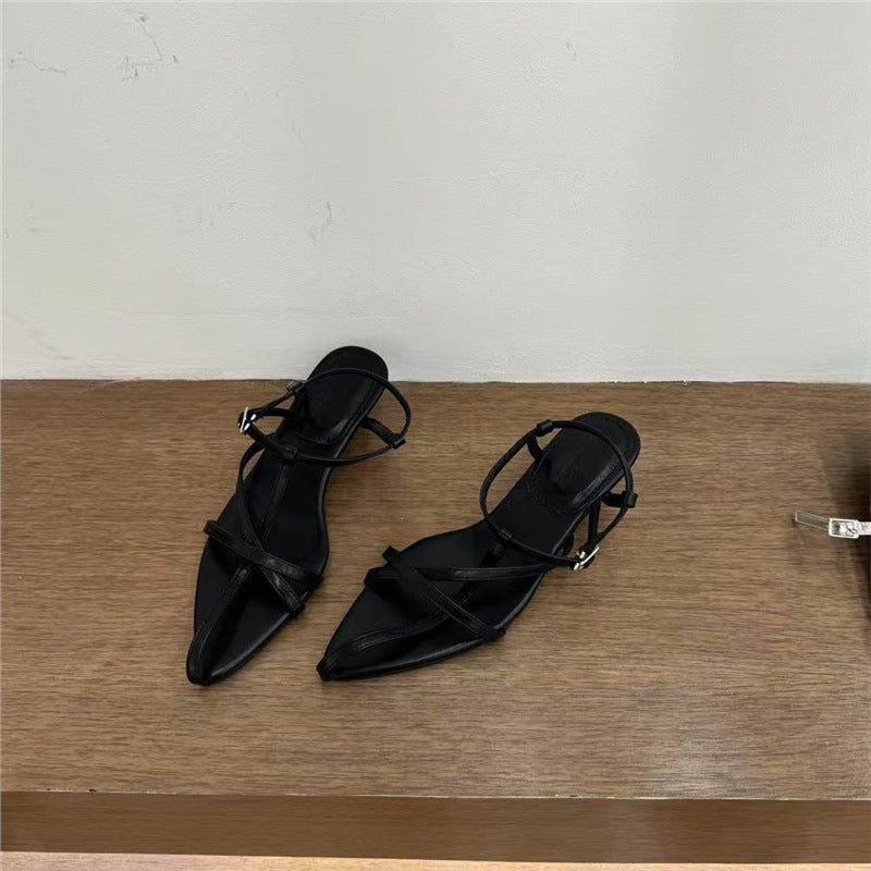 Damen spitze Slingback Sandalen mit elegantem Riemendesign R&B