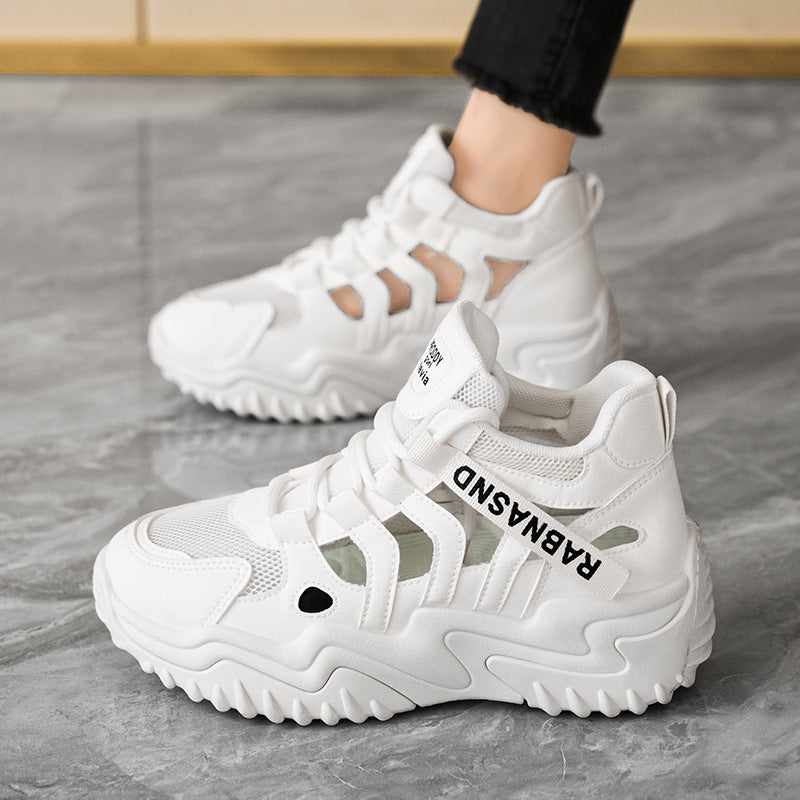 Damen Sportliche High-Top Sneakers mit atmungsaktiver Mesh-Oberfläche und stabiler Sohle R&B