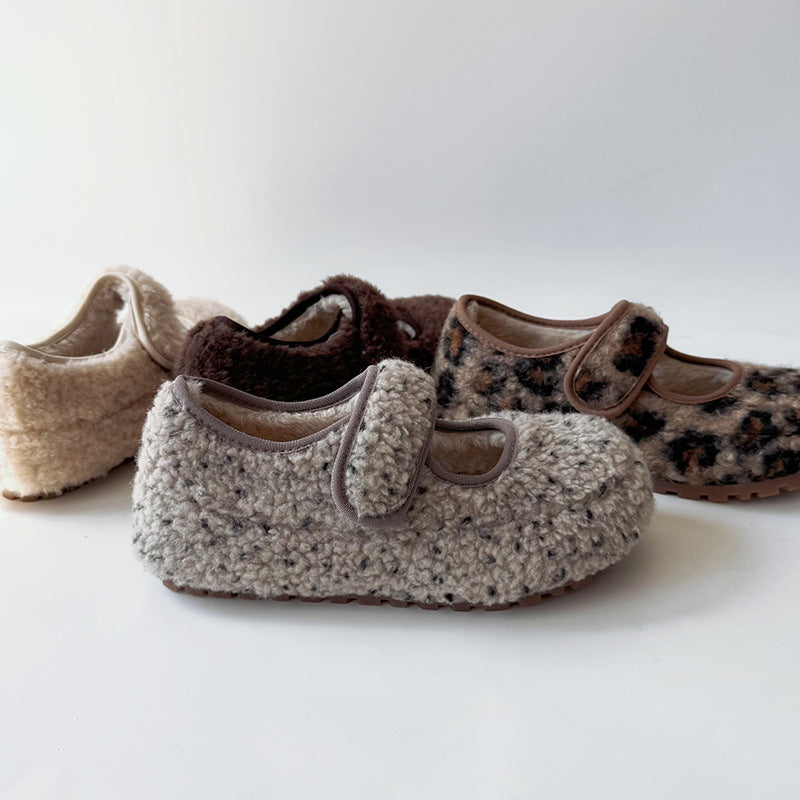 Damen Kuschelige Hausschuhe mit verstellbarem Riemen und weichem Innenfutter R&B