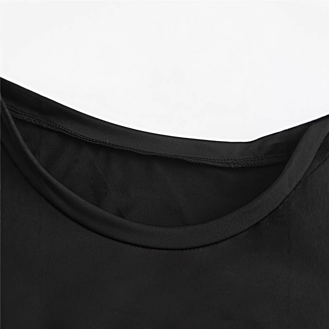 Damen Crop-T-Shirt mit fröhlichem Kirschmotiv R&B