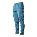 Herren Cargo-Denim-Hose im modernen Slim Fit mit praktischen Seitentaschen R&B