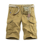 Herren vielseitige Cargo-Shorts mit verstellbarem Gürtel R&B