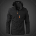 Herren Wetterfeste Funktionsjacke mit verstellbarer Kapuze R&B