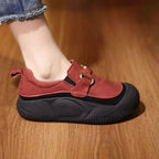 Damen Komfortabeles Slip-On Sneakers mit modischer Schnalle