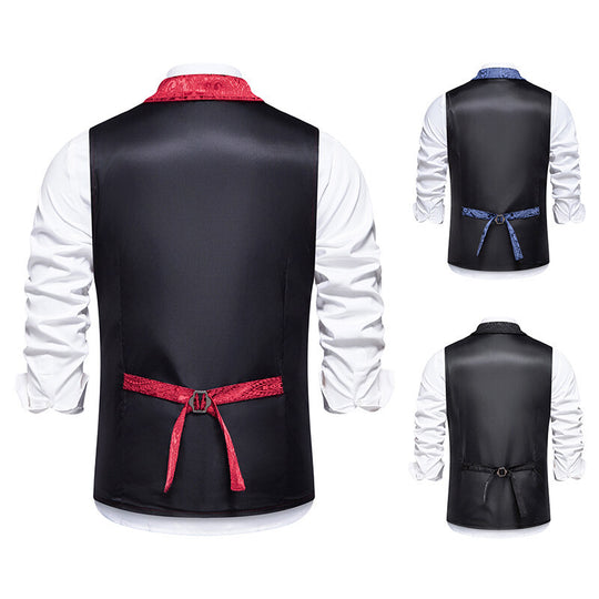 Herren elegante Weste mit kunstvollem Muster R&B