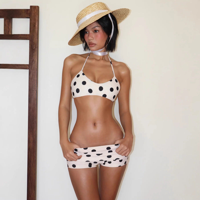Damen Bikiniset mit verspieltem Punktedesign und eleganten Bindeträgern R&B