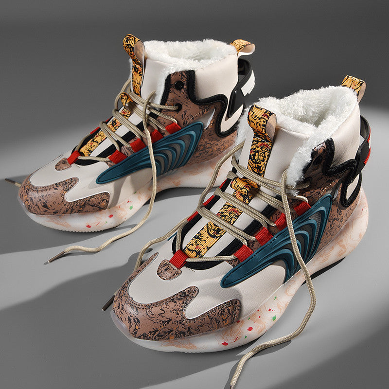 Damen High-Top Sneakers mit isoliertem Innenfutter und rutschfester Sohle R&B