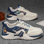 Damen Modische Sneakers mit Ethno-Muster und verstärkter Sohle R&B