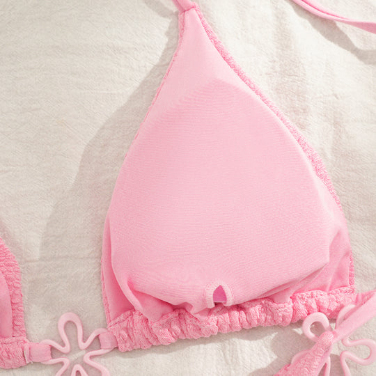 Damen Bikini-Set mit floralem Detail und hochwertiger Struktur R&B
