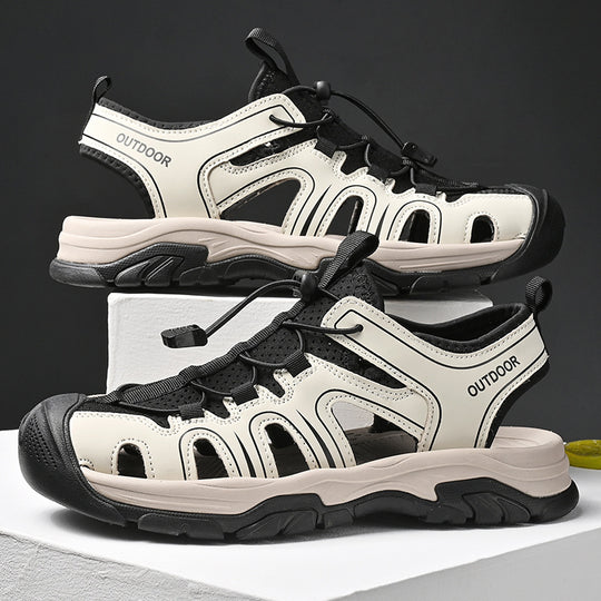 Damen Sportliche Outdoor-Sandalen mit verstellbarem Schnellschnürsystem und rutschfester Sohle R&B