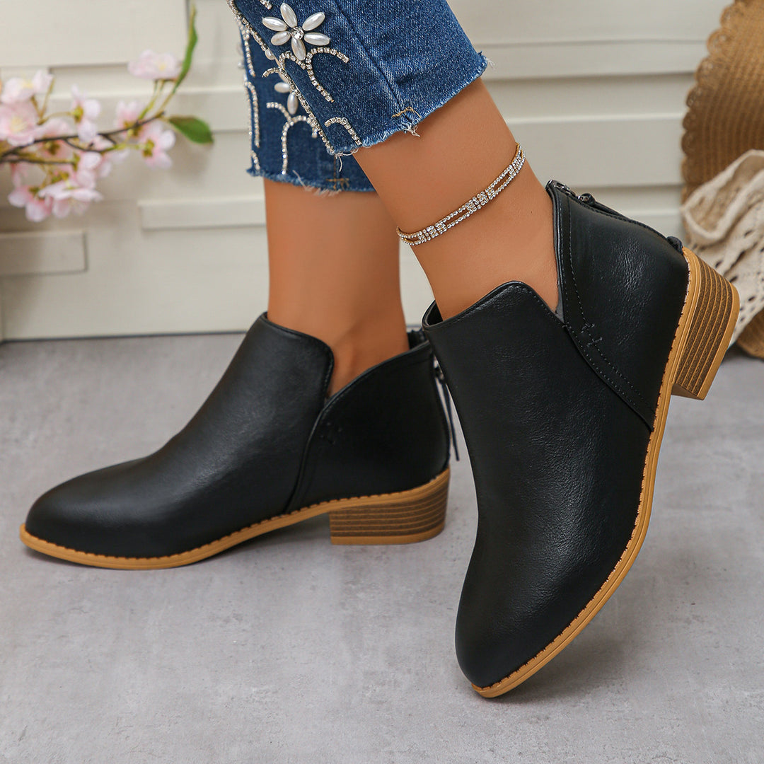 Damen Chelsea-Stiefel mit seitlichem Reißverschluss und komfortabel gepolsterter Innensohle R&B
