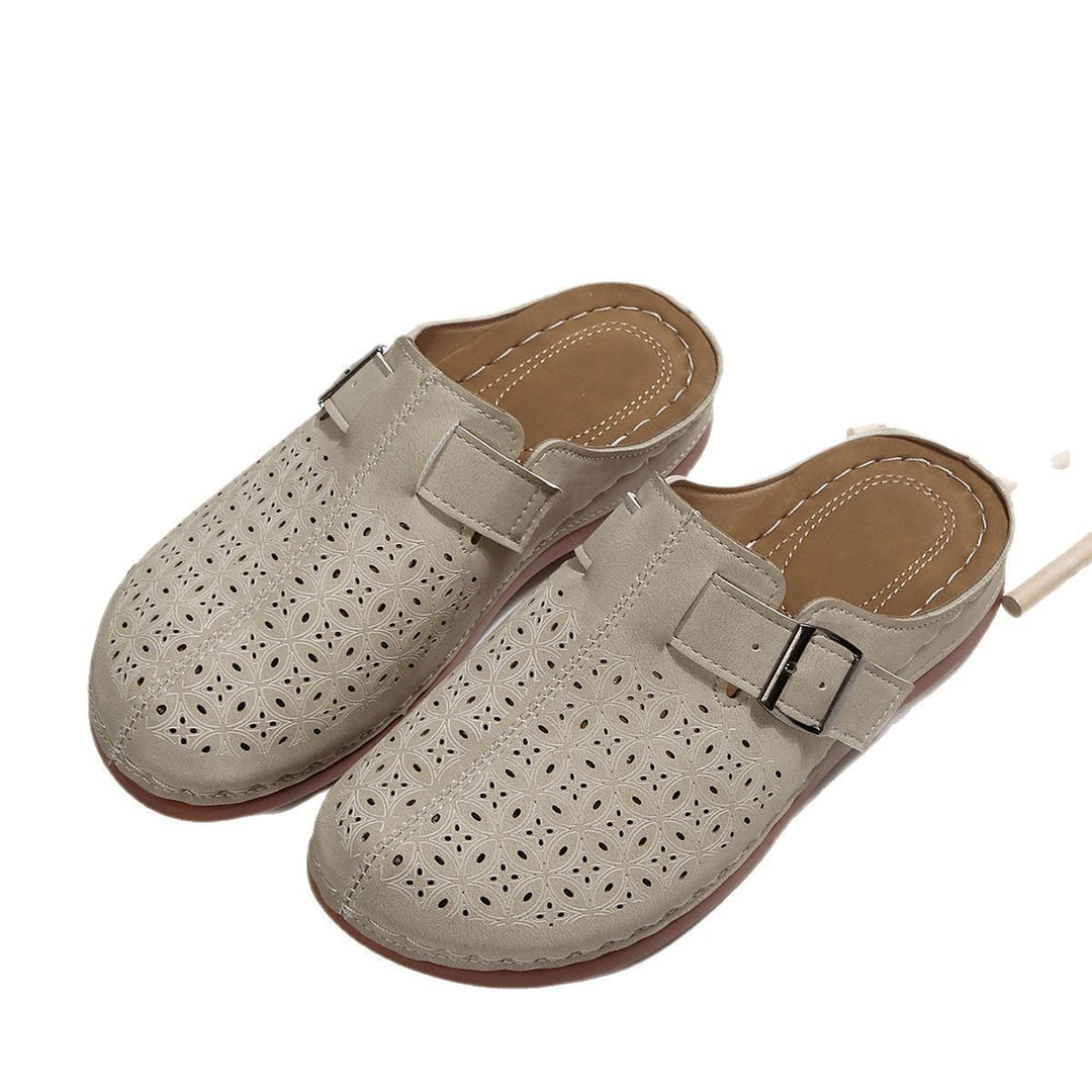 Damen Komfortable Clogs mit raffiniertem Lochmuster R&B