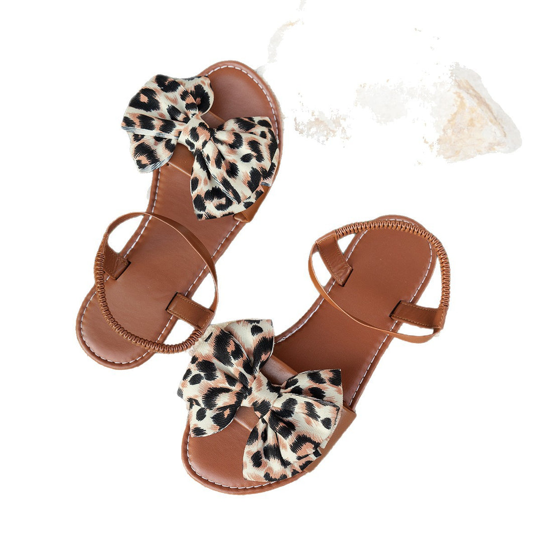 Damen Sommer Sandalen mit dekorativem Schleifen-Design R&B