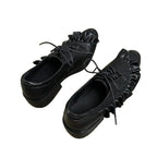 Damen Elegante Schnürschuhe mit Rüschendetail R&B