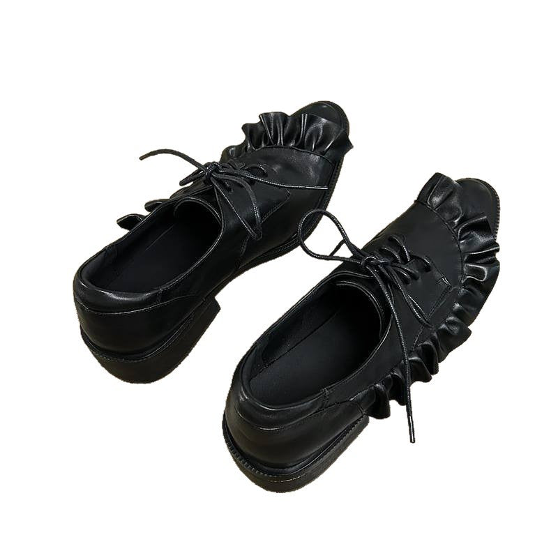Damen Elegante Schnürschuhe mit Rüschendetail R&B