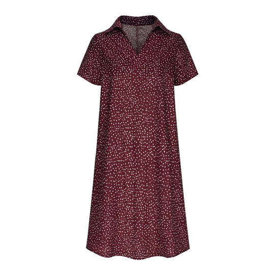 Damen Hemdkleid mit Polo-Kragen und leichtem, atmungsaktivem Stoff R&B