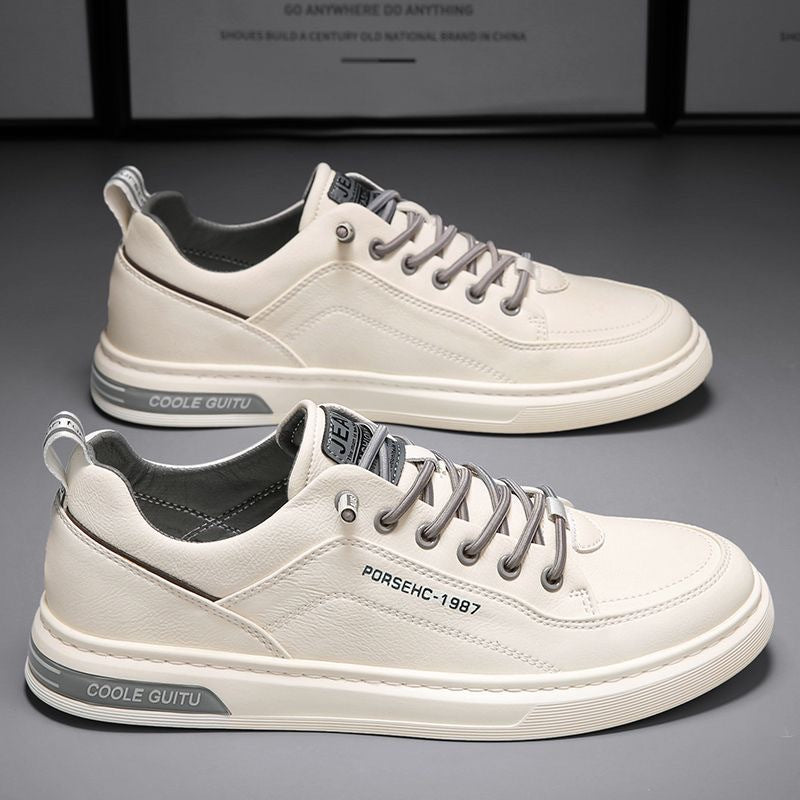 Herren Sportschuhe mit atmungsaktivem Leder und dämpfender Sohle