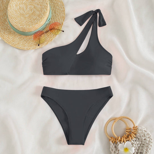 Damen asymmetrischer Bikini mit modischen Cut-Outs R&B