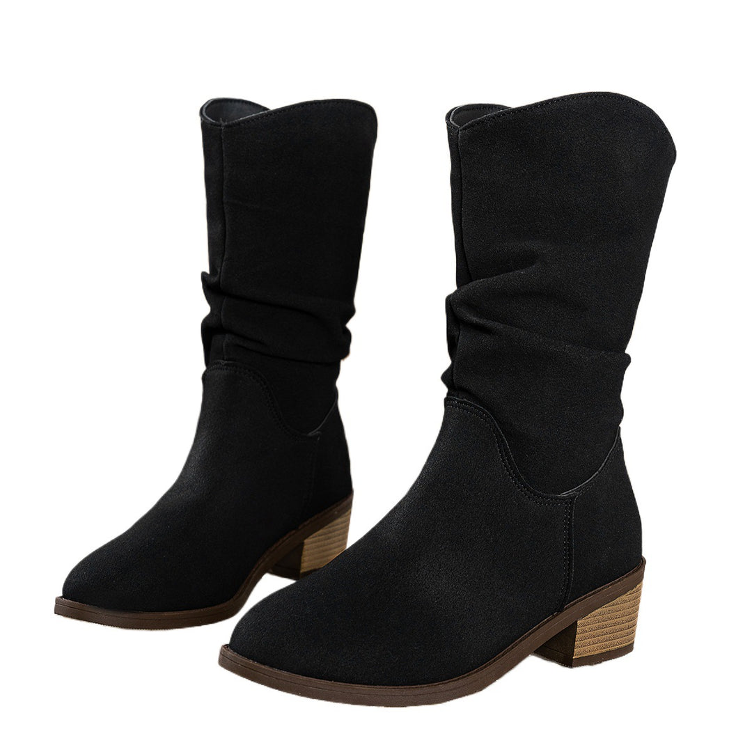 Damen modische Stiefel mit bequemer, weicher Sohle und lässigem Design R&B