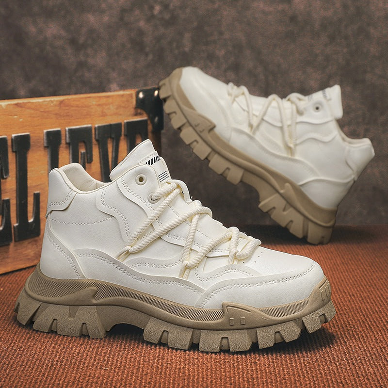 Damen Trendige High-Top Sneakers mit rutschfester Sohle und dämpfender Innenausstattung R&B