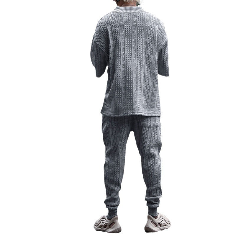 Herren lässiges Freizeit-Set mit oversized Pullover und bequemen Jogginghosen R&B