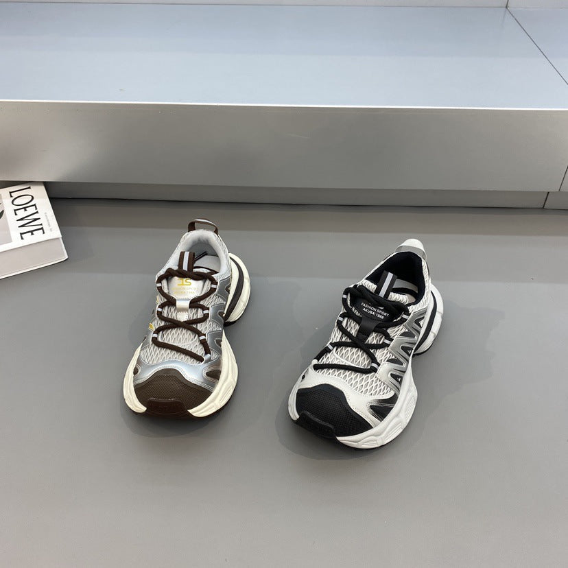 Damen komfortable Sport-Sneaker mit atmungsaktivem Mesh-Obermaterial und stabiler Sohle R&B