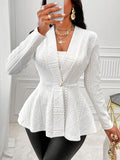 Damen modischer Blazer mit strukturiertem Design und taillierten Details R&B
