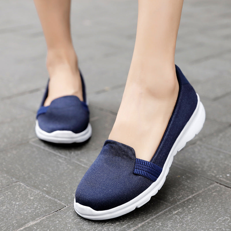 Damen Komfortable Slip-On Freizeitschuhe