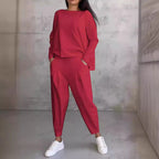 Damen lässiger Zweiteiliger Sweatanzug