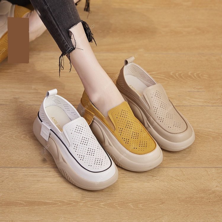 Damen Komfortable Slip-On Schuhe mit luftiger Mesh-Oberfläche und flexibel Dämpfung R&B