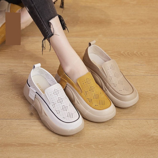 Damen Komfortable Slip-On Schuhe mit luftiger Mesh-Oberfläche und flexibel Dämpfung R&B