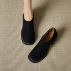 Damen elegante Slipper mit breitem Blockabsatz R&B