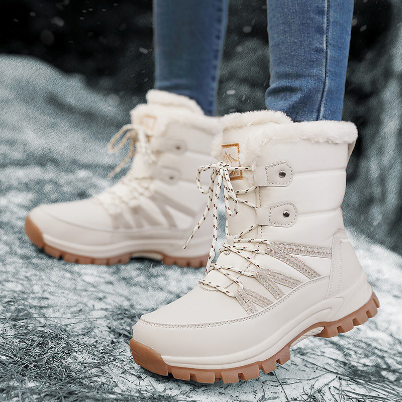 Damen Gefütterte Winterstiefel mit rutschfester Sohle und isolierender Polsterung R&B