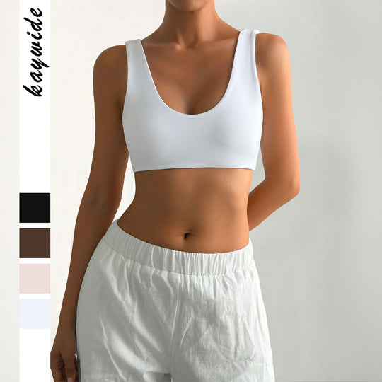 Damen Sport-Bustier mit bequemen breiten Trägern und elastischem Schnitt R&B