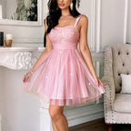 Damen Cocktailkleid mit voluminösem Tüllsaum und elegante Geschmeidigkeit R&B