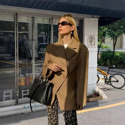 Damen Eleganter Oversized Blazer R&B