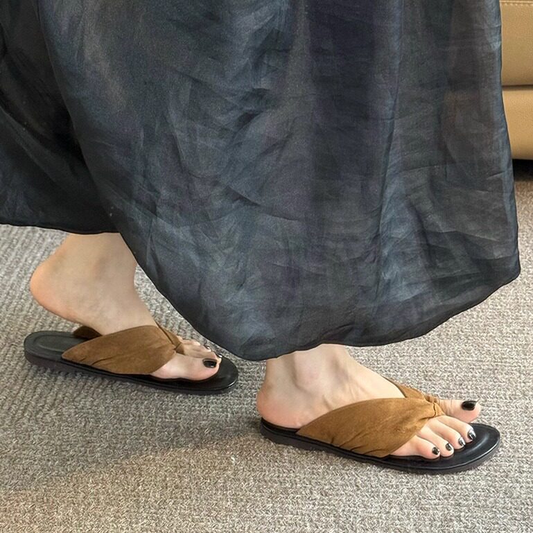 Damen Zehentrenner-Sandalen mit ergonomischem Fußbett und weich gepolstertem Riemendesign R&B